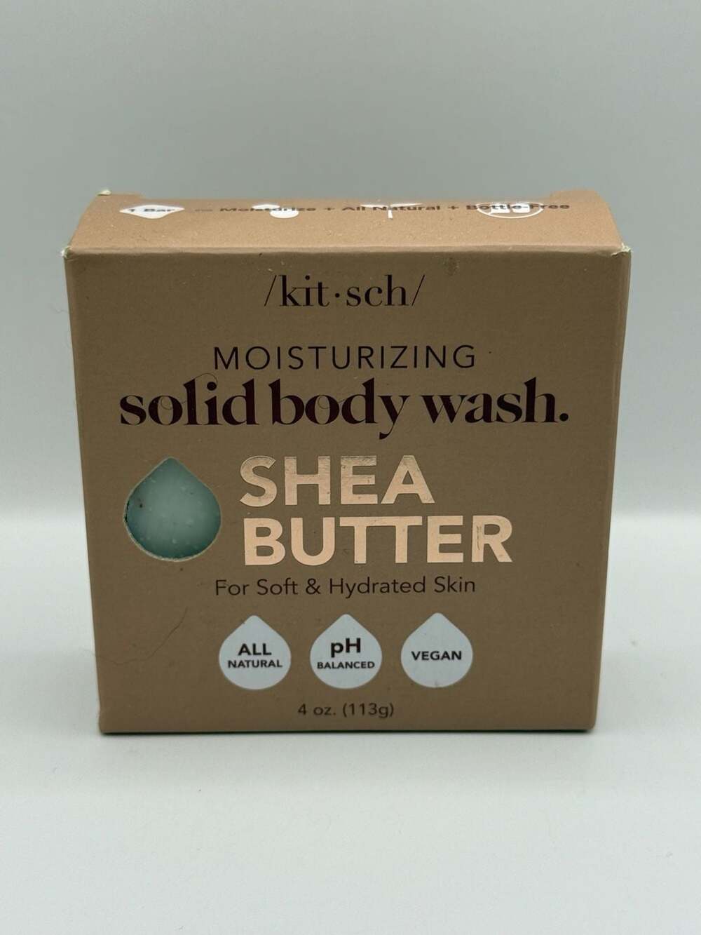 Kitsch Moisturizing Shea Butter Solid Body Wash Bar